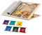 Lavievert 1000-teiliges kippbares Puzzlebrett, Verstellbarer Puzzletisch mit Filzbezug, Puzzle-Aufbewahrungsbrett mit 6 bunten Sortierfächern