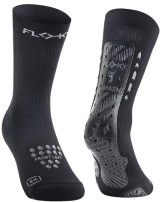 FLOKY - S-mash 3D - Biomechanical Sports Socks - Black - Size L/XL - T3