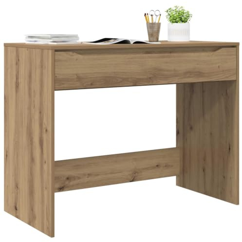 vidaXL Schreibtisch mit Schublade Artisan-Eiche Holzwerkstoff