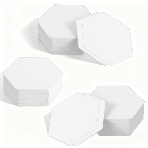 300 Stück Hexagon Stencil Papier 2,6 cm Quilt Schablonen Patchwork | Papierschablone Steppvorlagen Schablonen für für DIY-Patchwork-Nähprojekte Quiltzubehör