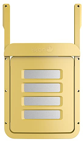 Titan Incubators Porte coulissante en métal pour poulailler