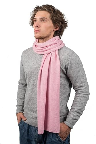 Dalle Piane Cashmere - Schal aus 100% Kaschmir - Made in Italy - für Mann/Frau, Farbe: Rosa, Einheitsgröße