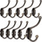 10 Pcs Rétro Crochet Patère Porte Manteau Mural Vintage Crochet de Porte Métal pour Salle de Bain Cuisine Chambre Entrée (Copper)