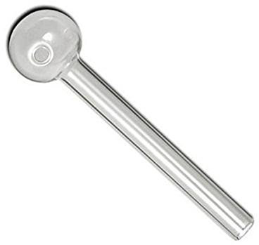 Ambrose - Tubos de cristal transparentes para fumar o beber (10 unidades, 10 cm, 2 mm de grosor, tubo de vidrio ecológico)