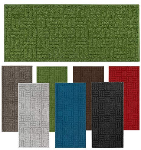 parpyon® Tappeto bagno antiscivolo, tappeto doccia vasca, tappeti Scendiletto asciugapasso ingresso tappetini bagno lavabile tappeti moderni per casa (CM 50X80, Verde-M)