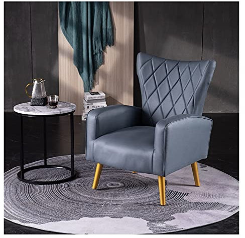 DUNAKE Liegesessel Relaxsessel Sessel,Armsessel Relaxsessel Wohnzimmer Loungesessel einfacher Stoffsessel mit weichem gepolstertem Kissen Warme,für Wohnzimmer, Schlafzimmer, Arbeitszimmer, Balkon