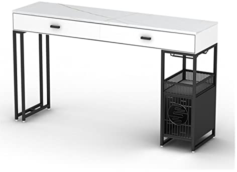 luckxuan Bartisch Kleine Wohnung Home Moderne Wandstange Porch Wohnzimmer Schrank Lagerung Rock Board Esstisch, enthalten 2 Bar Stühle Tresentisch (Color : 120 * 40 * 105cm)
