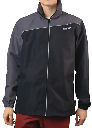 Rubberneck NXSVN Regenjacke Wasserdichte Jacke mit Kapuze Reflektierende Softshelljacke für Fahrrad Wandern Outdoor, Damen und Herren