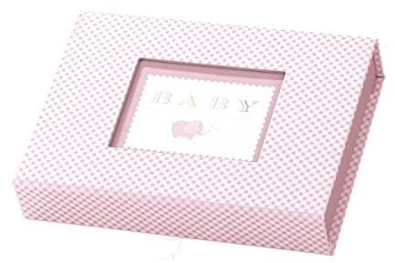 Rössler Papier 14571928001 - Fotobox Baby Girl mit Magnetverschluss, für 13 x 18 cm Bilder, rosa, 1 Stück