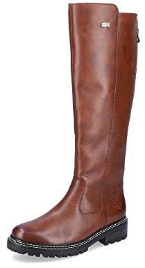 Remonte Mujer Botas D0B72, señora Botas clásicas,Plantilla Desmontable,Repelente,remonteTEX,Botas de caña Larga,Botas,Braun,38 EU / 5 UK