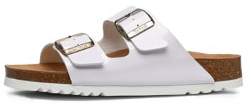 Scholl Femme Josephine Sandale, White, 36 EU