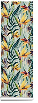 GADXE Tapete, selbstklebend, Textur, Wohnzimmer, Wanddekoration, Verschönerung, Dekoration, wasserdichte PVC-Tapete, Wandaufkleber Wandsticker Blumen Blau (D, One Size)