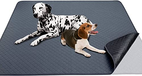 Snagle Paw Waschbar Haustier-Urinunterlage,120*120cm Wiederverwendbare Haustier Training Pads,rutschfeste PIPI Pads,Schnell Absorbierend Welpenunterlagen Matte für Hunde, Meerschweinchen, Katzen