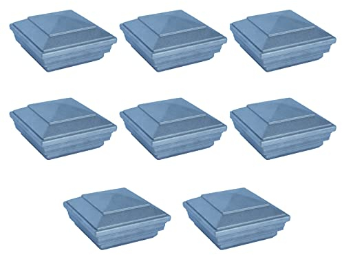 Pfostenkappen 8 Stück, Edelstahl Zaunpfosten/Zaunpfosten Metall, Pfostenabdeckung Zaunpfosten Kappen Für Holzpfosten Abdeckkappen Für Zaunpfosten,1,100x100mm