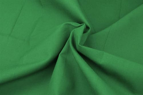 Meterware: 1 m Stoff (Baumwollstoff), 155 cm breit, 100% Baumwolle, OEKO-TEX 100, grün