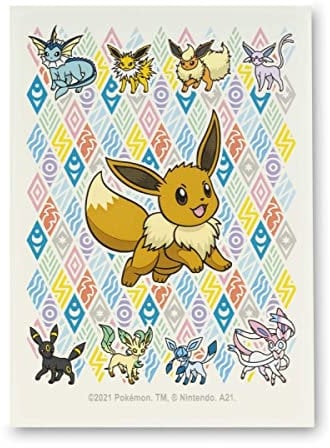 Pokemon TCG: Eevee Prismatic Card Sleeves (65 Sleeves)