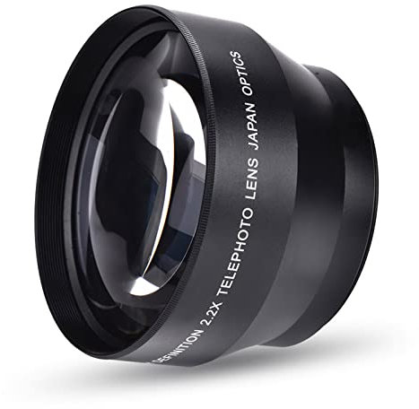 SYH&AQYE 67mm 2,2 Fach Universal Telekonverter, Teleobjektiv, Kamerazubehör, Kamerazubehör, Aluminiumlegierung und Optisches Glas mit Beschichtungen für DSLR Kameras