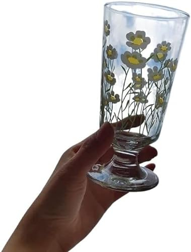 MORYEN Wine Glasses, Phnom Penh Daisy Goblet French Tulip Goblet Ins Red Wine Goblet Lovely Goblet mug