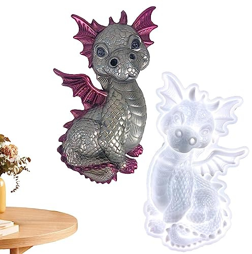 Drachenharzformen, Drache Tier silikonformen Epoxidharz, Fliegender Drachen 3D-Silikonform, Silikonformen Resin Gießformen, DIY Silikonform Dragon Mold, Erstellen Sie atemberaubende Drachenfiguren