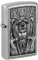 Zippo Barbarian Design Street Chrome Pocket Lighter