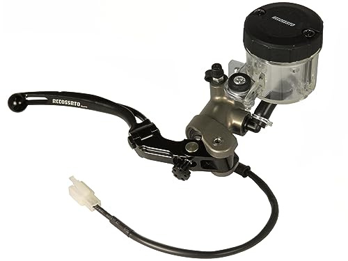Pompa freno Accossato radiale anteriore 19X18 in alluminio anodizzata naturale per Ducati Hypermotard 950 dal 2019 al 2022 (CC 950)