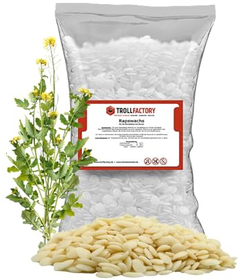 TFC Rapswachs 10kg - Premium Kerzenwachs zum Gießen und Gestalten - Ideal für Duftkerzen und DIY Kerzen Sets - Biologisch Abbaubar