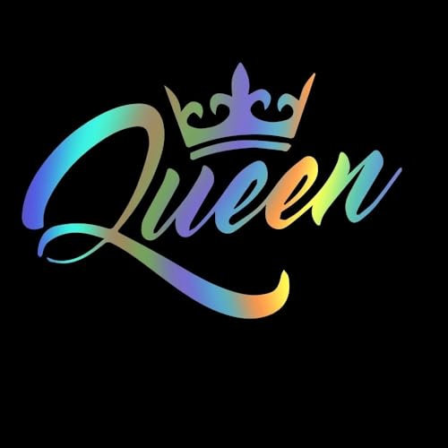 AeRko Art Design Queen Autoaufkleber Vinyl-Aufkleber Dekoratives Auto-Styling DIY Stoßstange Heckscheibe (Farbe: C, Größe: 30 cm)