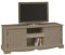 ACTUAL DIFFUSION Meuble TV 60 Pouces Taupe Style Anglais 2 Portes 6 Niches 142.4 x 55.5 x 46 cm