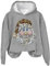 Pullover Fruit of The Hoodie Damen Einfarbiger, lockerer, langärmliger Kapuzenpullover mit Weihnachtsdruck für Damen im/Winter Pullover Fruit of The Hoodie DamenHoodies Teenager MäDchen (Grey, XL)