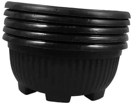 CIMAXIC 5 Pezzi Vasi Da Giardinaggio Vaso Con Fori Di Drenaggio Vasi Per Laghetto Per Piante Acquatiche Fioriera Decorativa Fioriera Per Laghetto Vasi Per Piante Da Giardino Vaso