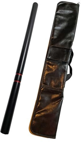 TEKKA BUDO Kali Arnis SV Set de bâtons d'entrainement en bois de chêne avec sac pour armes Noir 65 cm