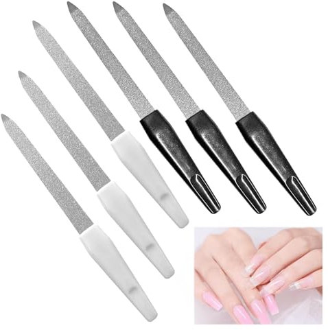 6 Stück Nagelfeilen Naturnägel,Nagelpfeile,Nail File,Nagelfeilen Set,Feilen Nägel Feilen für Gelnägel,Nagelfräser Fußpflege Zubehör,Pediküre Nagelset,Jolifin Nagelpflegeset,Maniküre Nagelfeile Set