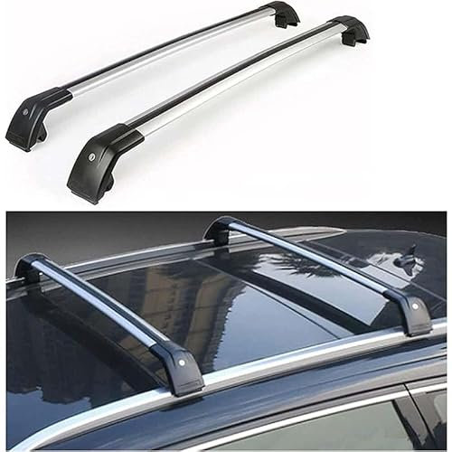 EVIMO 2 Stück Auto Dachträger, für BMW X1 2010-2015 Dachgepäckträger-Alu Relingträger Fahrradträger Hochstabile Dachreling Rack Gepäck Querträger