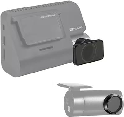 TILLMANER Filter-Set für 70mai A810 4K HDR Dashcam, blendfreie breite Objektivabdeckung, Schwarz (for 70mai A810 CPL) (for 70mai A810+RC12 CPL)