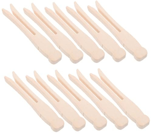 HOODANCOS Pinzas De Ropa Antiguas 50 Pinzas De Madera Para Proyectos De Manualidades