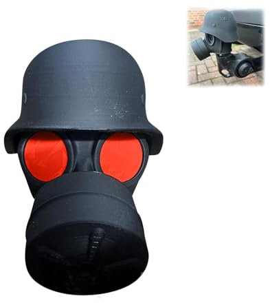Anhängerkupplung Abdeckung, Gasmaske Helm Anhängerkupplung Schild, Anhängerkupplung Schild für Anhängerkupplung Auto Trimmen, Kunststoff Abdeckkappe für Anhängerkupplung Staubdicht & Wasserdicht (B)
