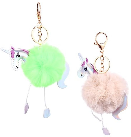 Alipis Schlüsselanhänger Auto Plüsch Einhorn Schlüsselanhänger Taschenanhänger Anhänger Aus Legierung Für Schlüssel Tasche Auto