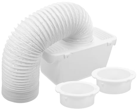 DIYEAH Indoor Dryer Vent Kit with Plastic Duct Connector and Easy Cleaning Feature for Drum Dryers Clothes Vent Hose Connection Replacement Part