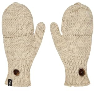 THC Klapphandschuhe 713 weiß | Schafwolle | Strickhandschuhe | Schafwoll-Handschuhe | Woll-Handschuhe | Schafwollfäustlinge | Schafwollhandschuhe