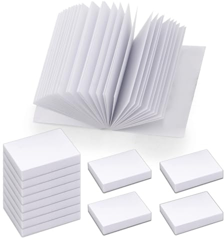 30 Stück Blanko-Miniaturbücher für Puppenhäuser im Maßstab 1:12, 0,6 x 0,8 Zoll Miniaturbücher für Puppenhäuser und winzige faltbare weiße Bücher im Maßstab 1/12 für Puppenhausminiaturen