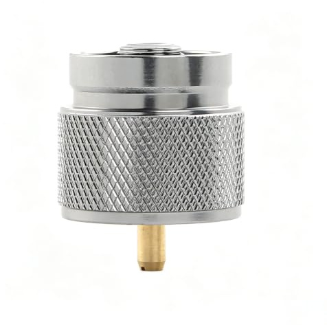 KFI Aluminum 1lb/16oz Propane Tank Adapter, Camping Stove Gas Converter | EN417 Lindal Valve Gas Converter for Camping Stoves