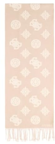GUESS Schal Cresidia II Scarf 35X180 Dark Taupe Logo beige