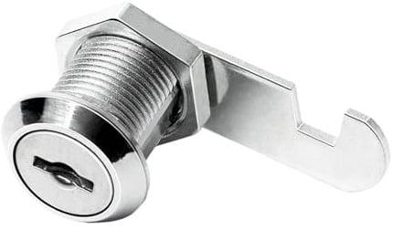 Möbelschloss für Cupboard 3 Sets 16–40 mm Nockenschloss, Sicherheitsschloss, Schrank-Nockenschloss, Türzylinder, Schublade, Aktenschrank, Briefkasten, Möbel, Spind, Schrank, 2 Schlüssel(20mm)