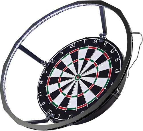Trintion LED Dartscheiben Beleuchtung 360°, Schattenfreier Dart Lichtring