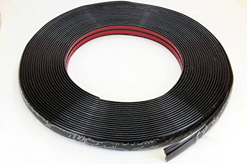 phil trade Schwarze Zierleiste 20mm 15m selbstklebend universal Auto Kontur Leiste schwarz