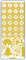 Ursus 593000125 - Kreativ Sticker Adventskalender, Weihnachtsmotiv gold, 5 Stickerbögen mit Zahlen von 1 bis 24, selbstklebend, leicht abziehbar, zum Nummerieren von selbstgemachten Adventskalendern