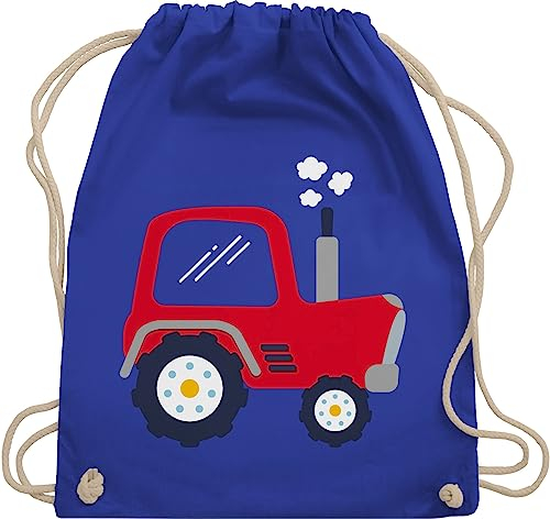 Turnbeutel Rucksack - Traktoren - Taschen - Kinder Traktor - Unisize - Royalblau - kindergartenrucksack trecker landwirt kindergarten beutel tasche kita jungs turnbeutelrucksack landwirtschaft mit
