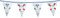 PARTY DISCOUNT Wimpelkette Navy Anker & Rettungsring, 6 m