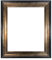 FRAMES BY POST Scandi Vintage Bilderrahmen 50 x 70 cm (Kunststoffglas) Schwarz & Gold