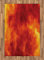 ABAKUHAUS Orange Teppich, Feuer und Flammen Entwurf, Flachgewebe Deko-Teppiche für das Wohn-,Schlaf-, und Essenszimmer, 120 x 180 cm, Gelb Orange